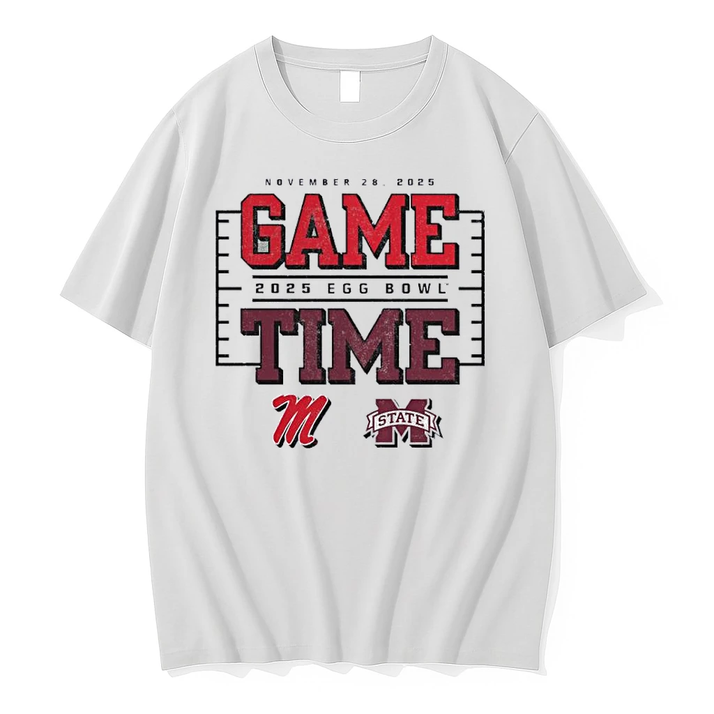Game Time Ole Miss Rebels Vs Mississippi State Bulldogs 2025 Egg Bowl Matchup Shirts