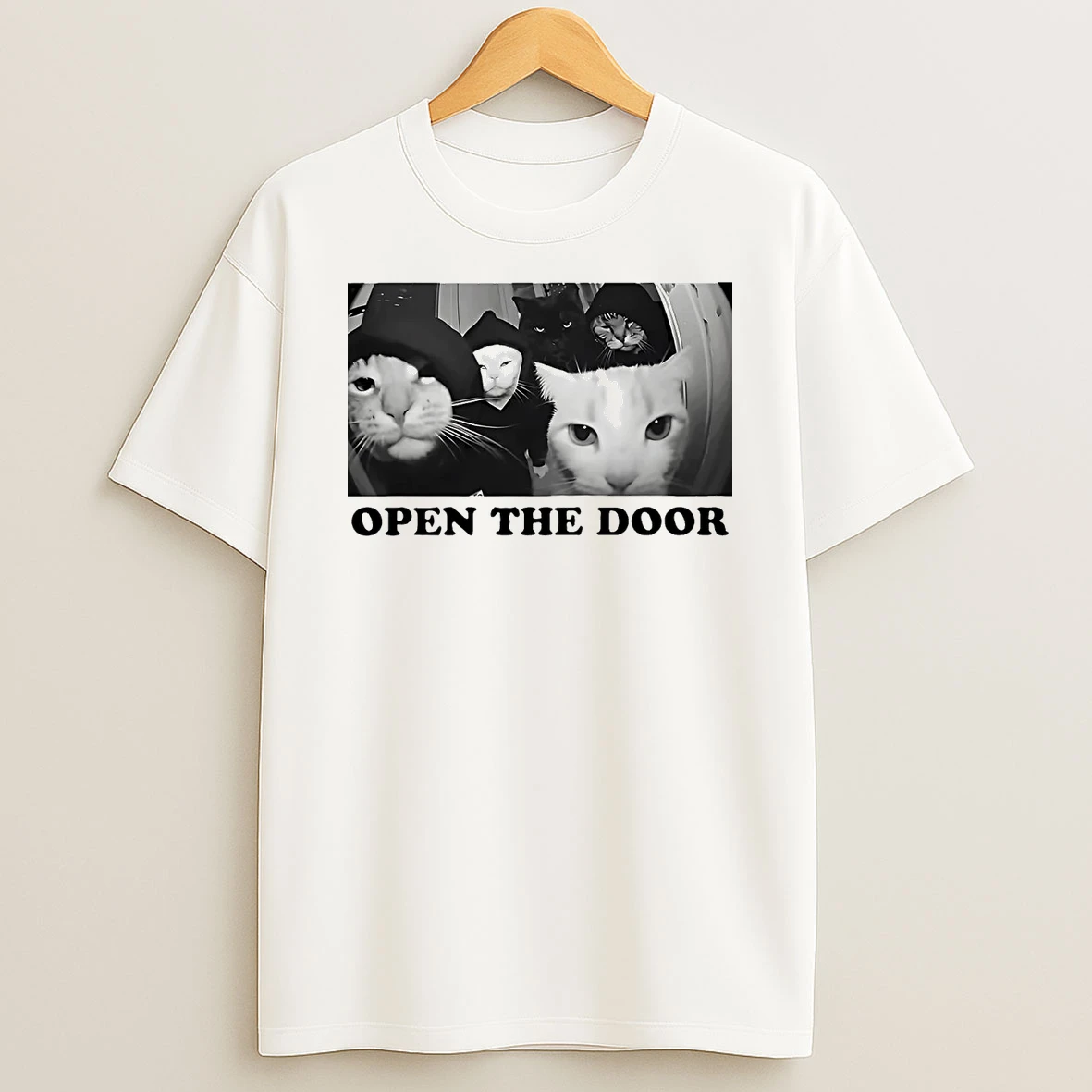 Gangster Cat Open The Door Shirts