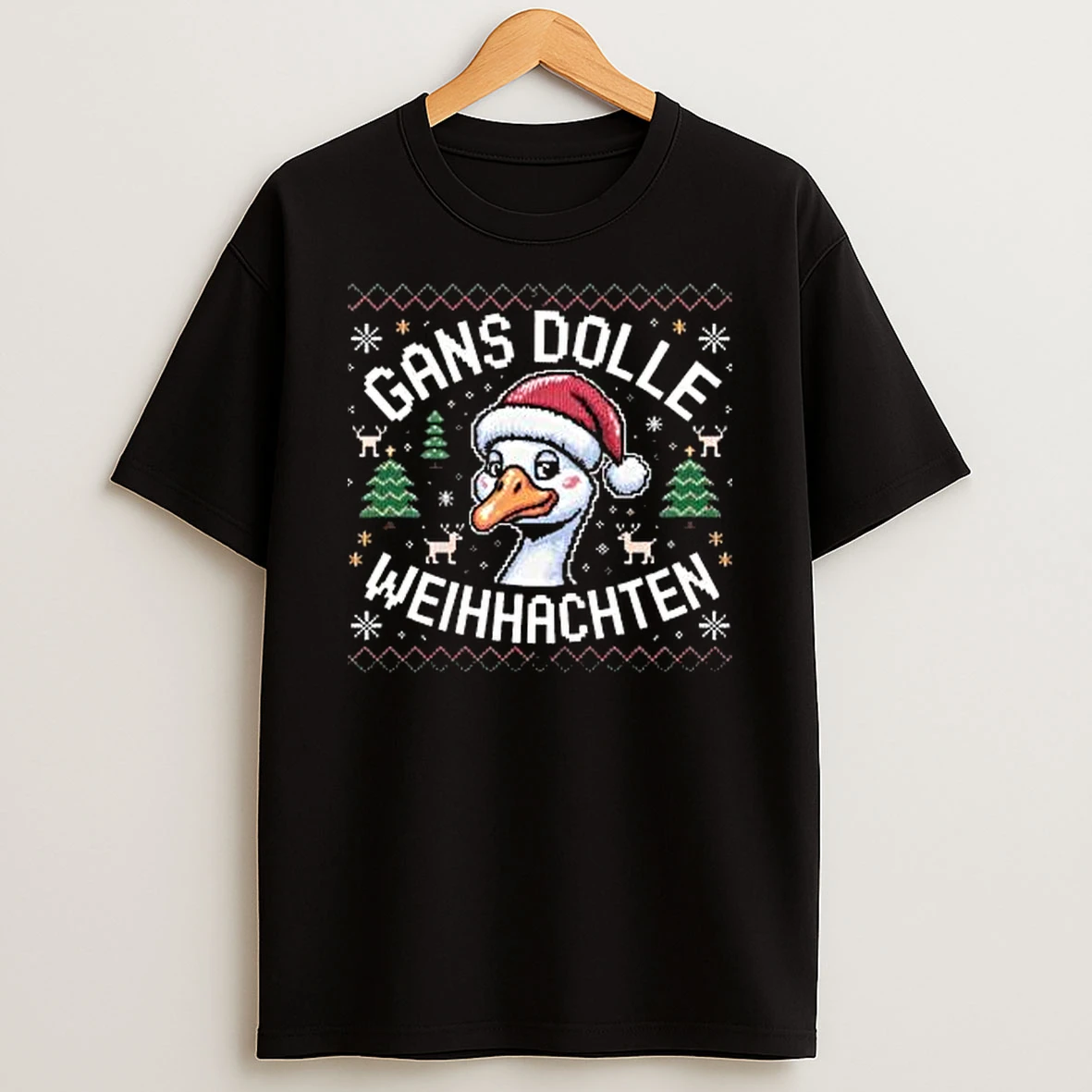Gans Dolle Weihhachten Ugly Christmas Shirts