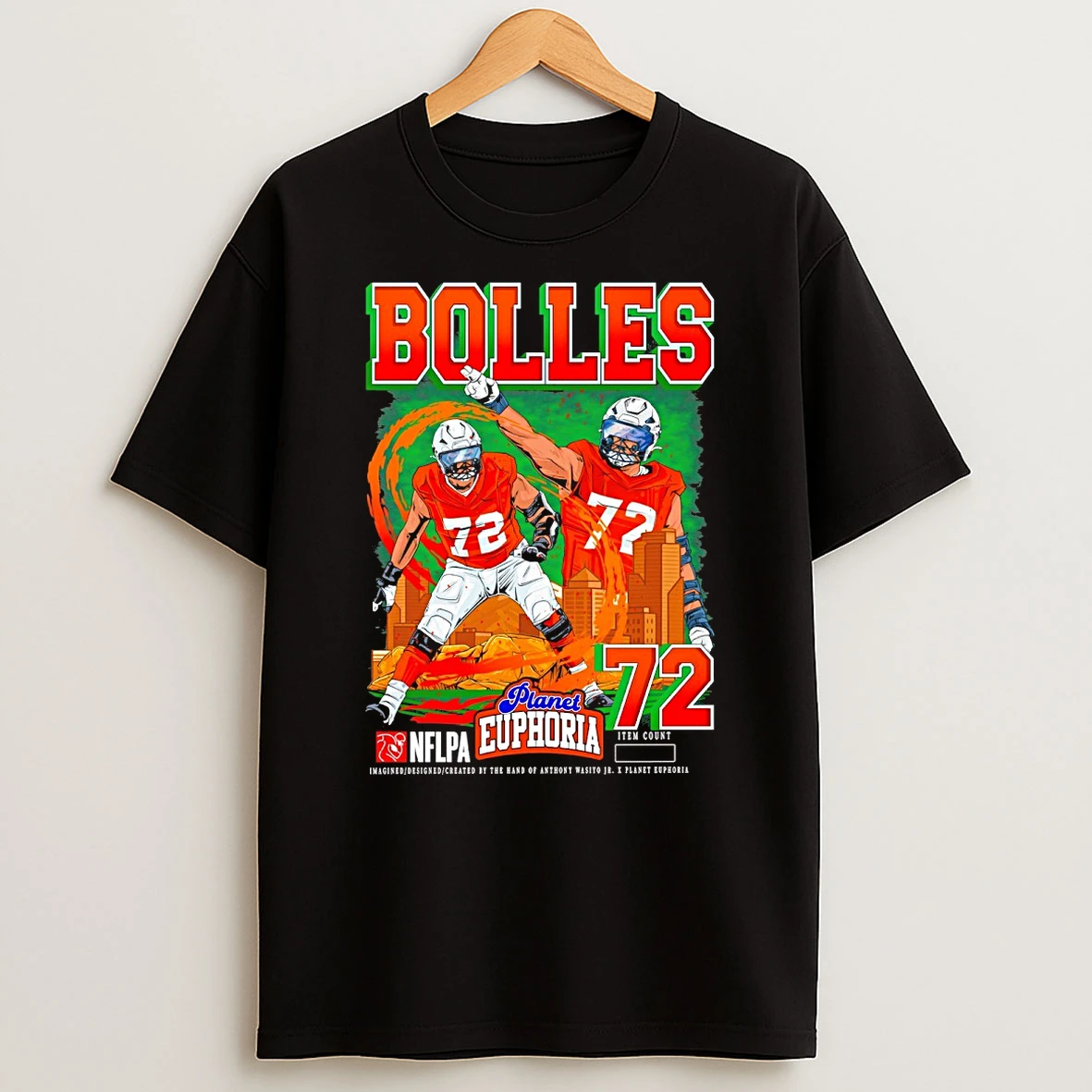 Garett Bolles Denver Broncos Nfl Planet Euphoria Artwork Shirts
