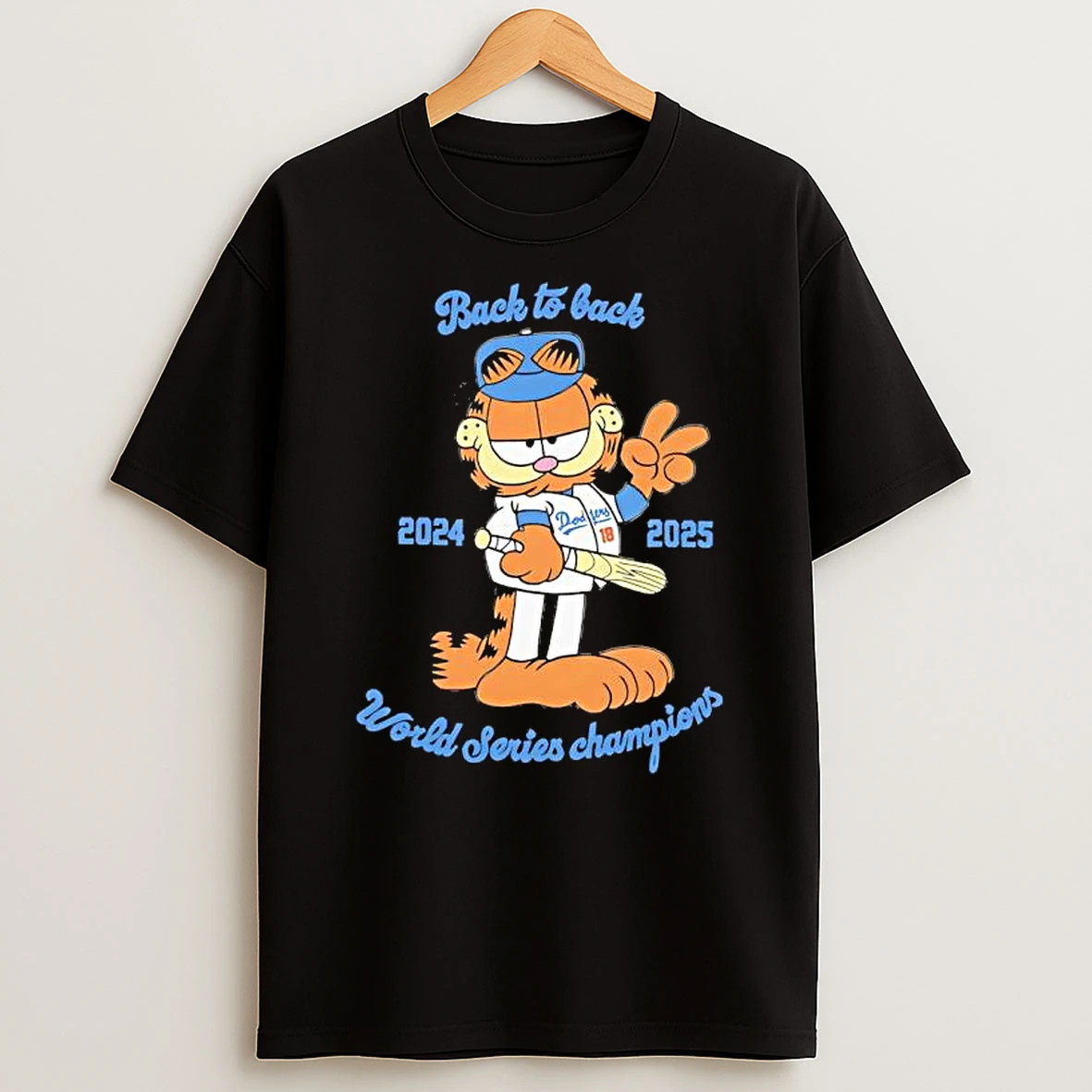 Garf Back To Back World Series Champions 2024 And 2025 Shirts