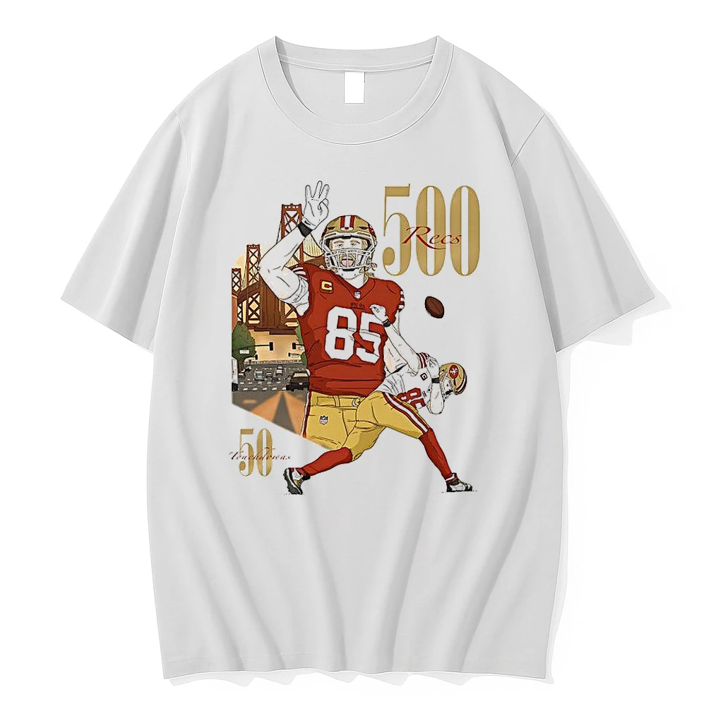 George Kittle San Francisco 49ers Football 500 Recs 50 Touchdowns Shirts
