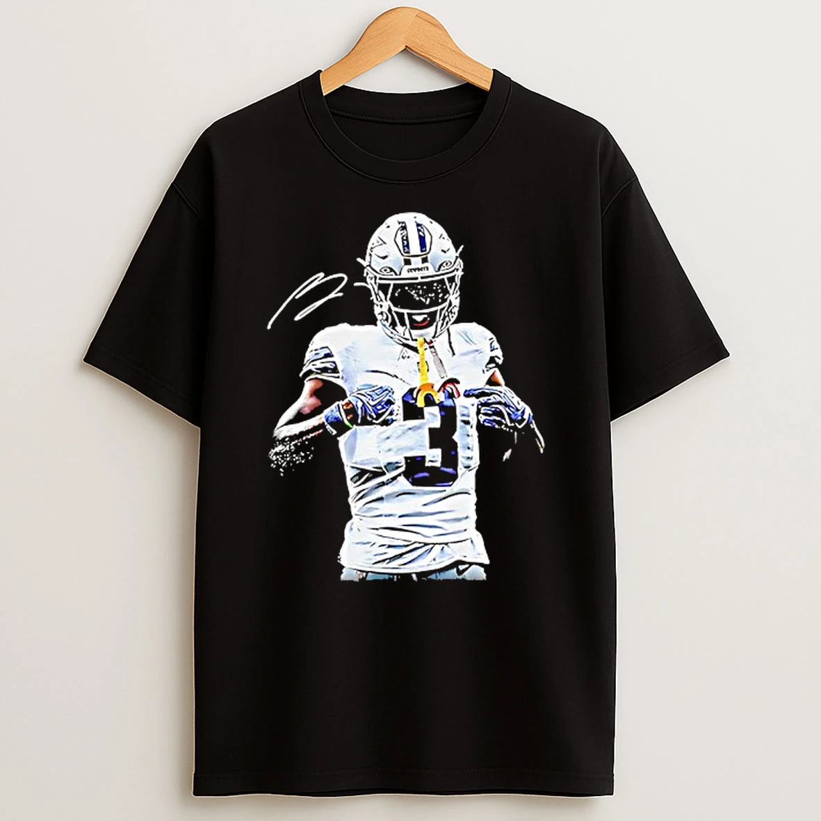George Pickens Posing Dallas Cowboy Nfl Football Signature 2025 Shirts