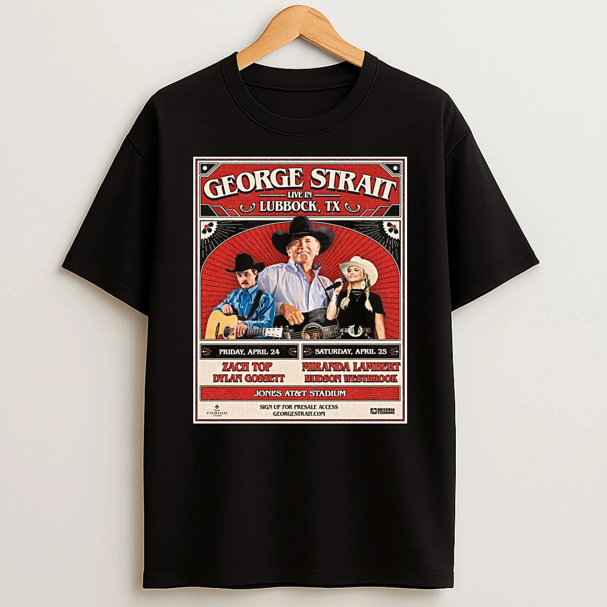 George Strait Jones Att Stadium In Lubbock Texas April 24 25 2025 Shirts