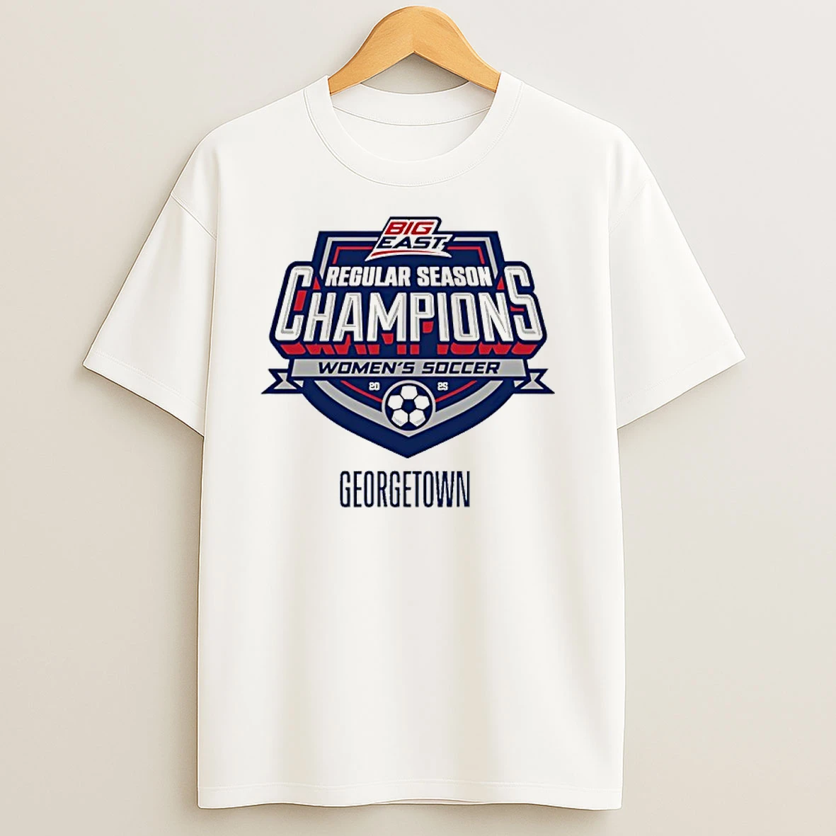 Georgetown Womens Soccer 2025 Regular Season Champions T Shirts
