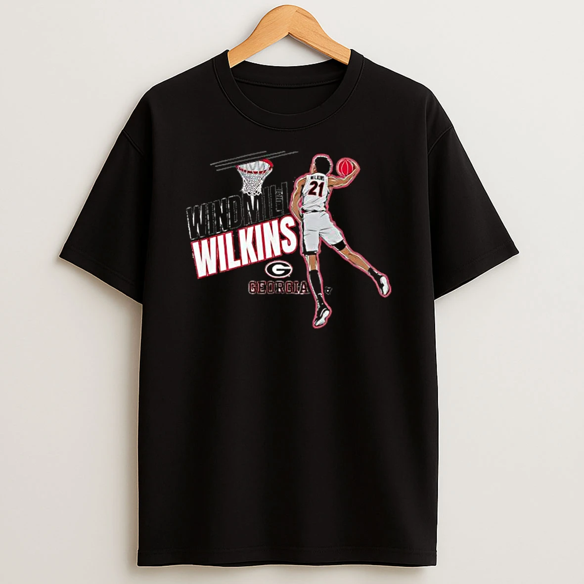 Georgia Basketball Windmill Jake Wilkins Shirts