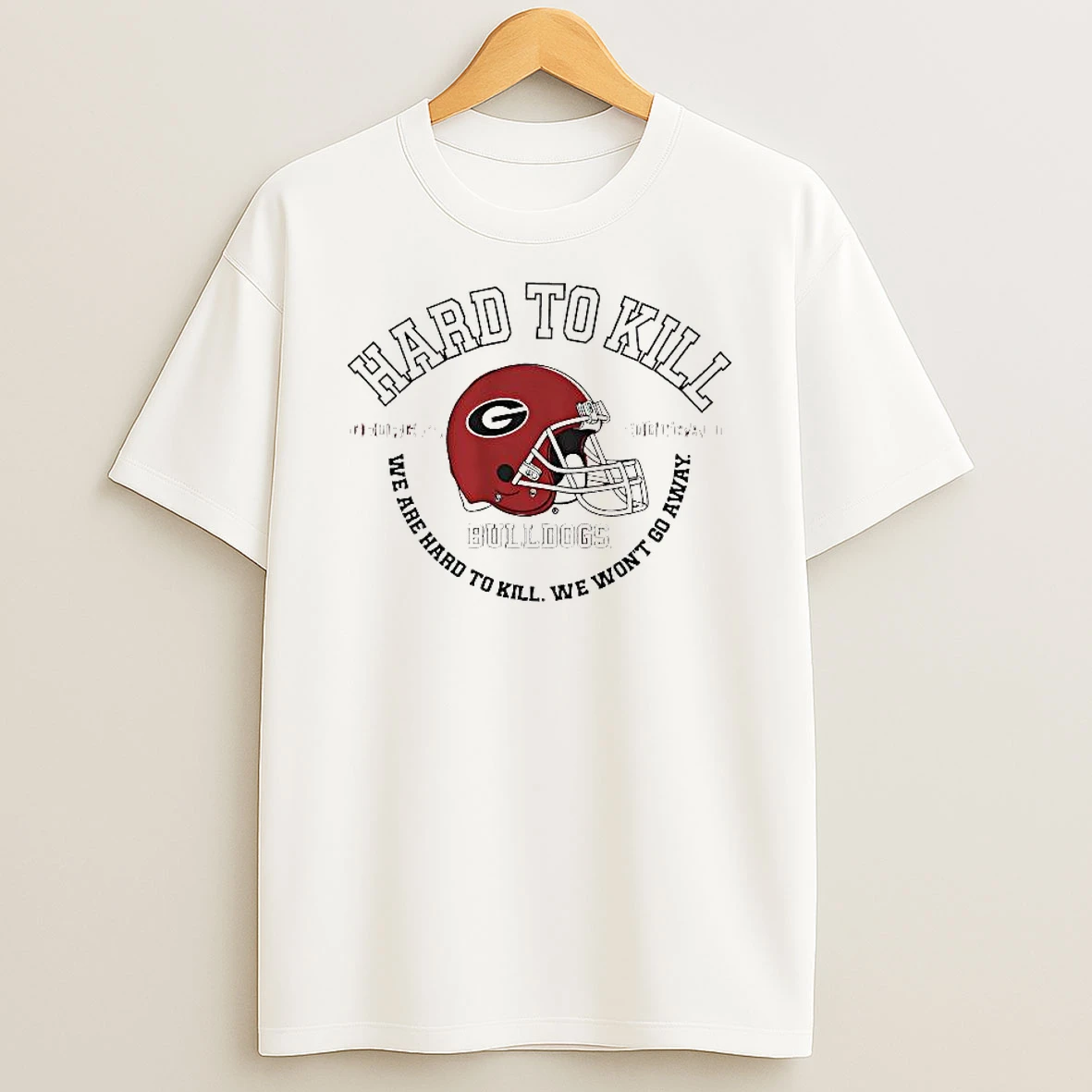 Georgia Bulldogs Football Hard To Kill Helmet Shirts