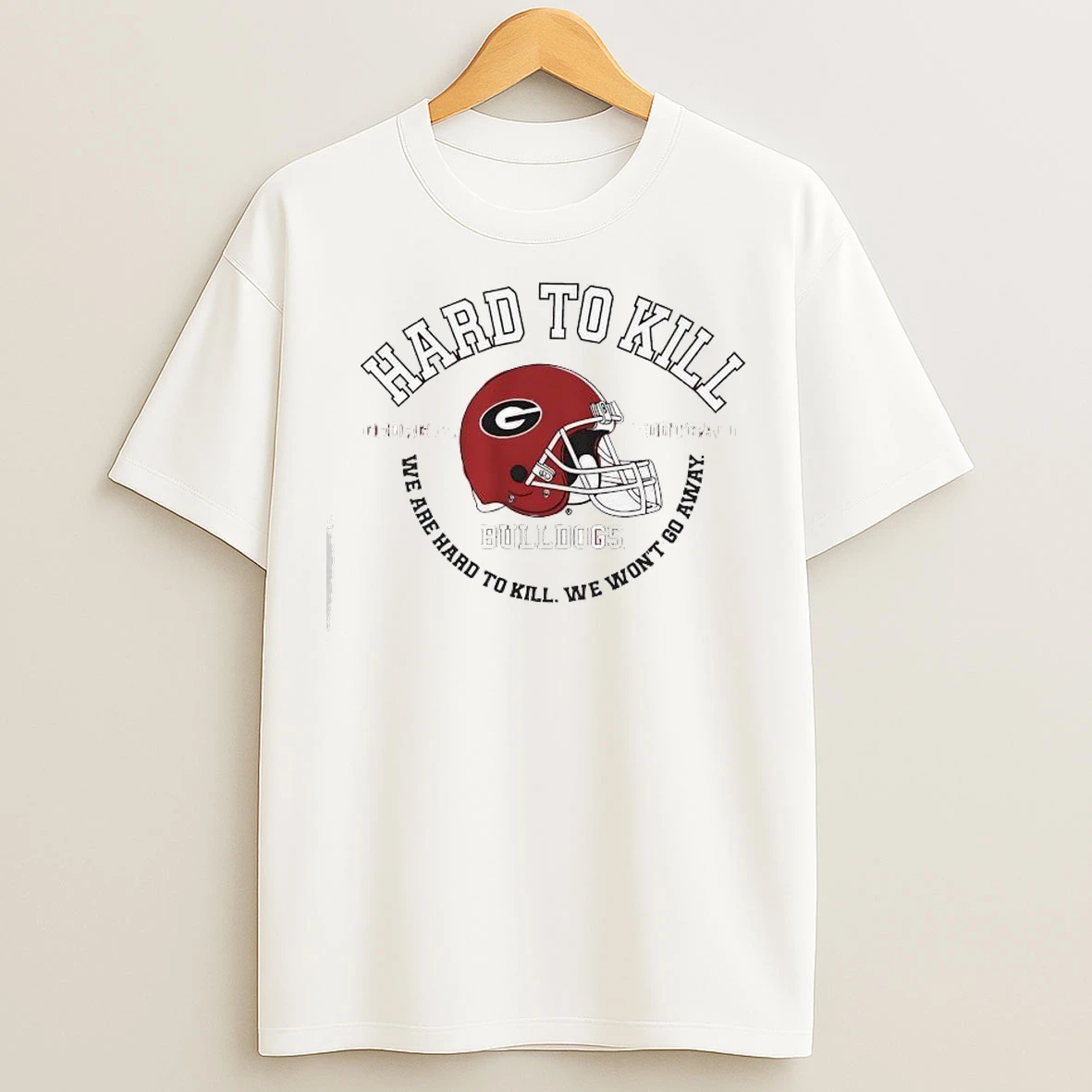 Georgia Bulldogs Football Hard To Kill Helmet T Shirts