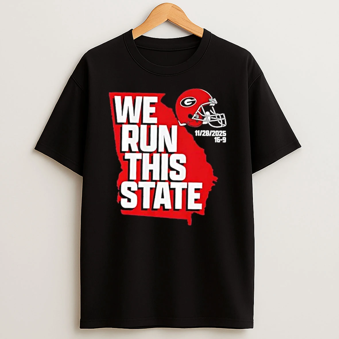 Georgia Bulldogs Football We Run This State 2025 Shirts