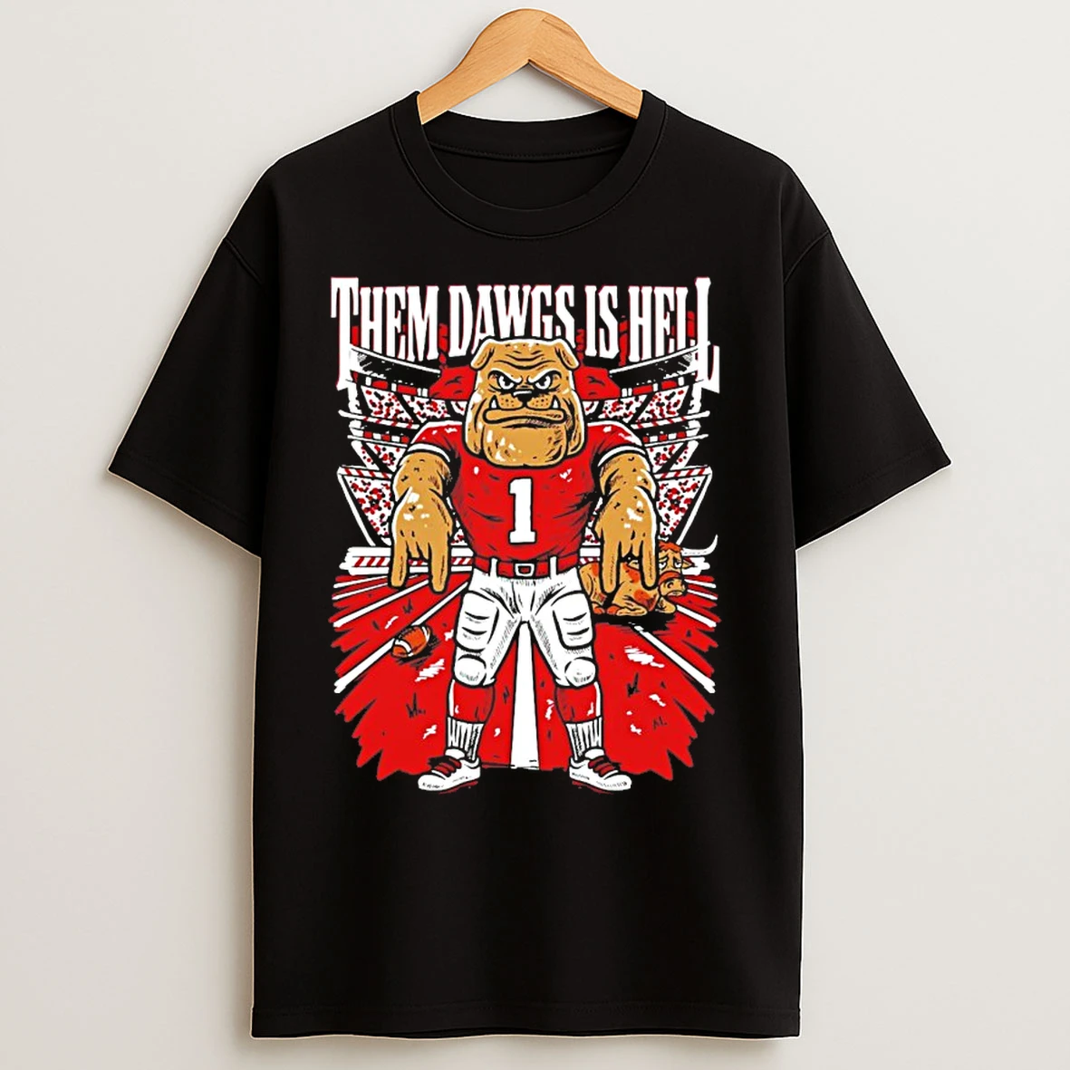 Georgia Bulldogs Them Dawgs Is Hell T Shirts