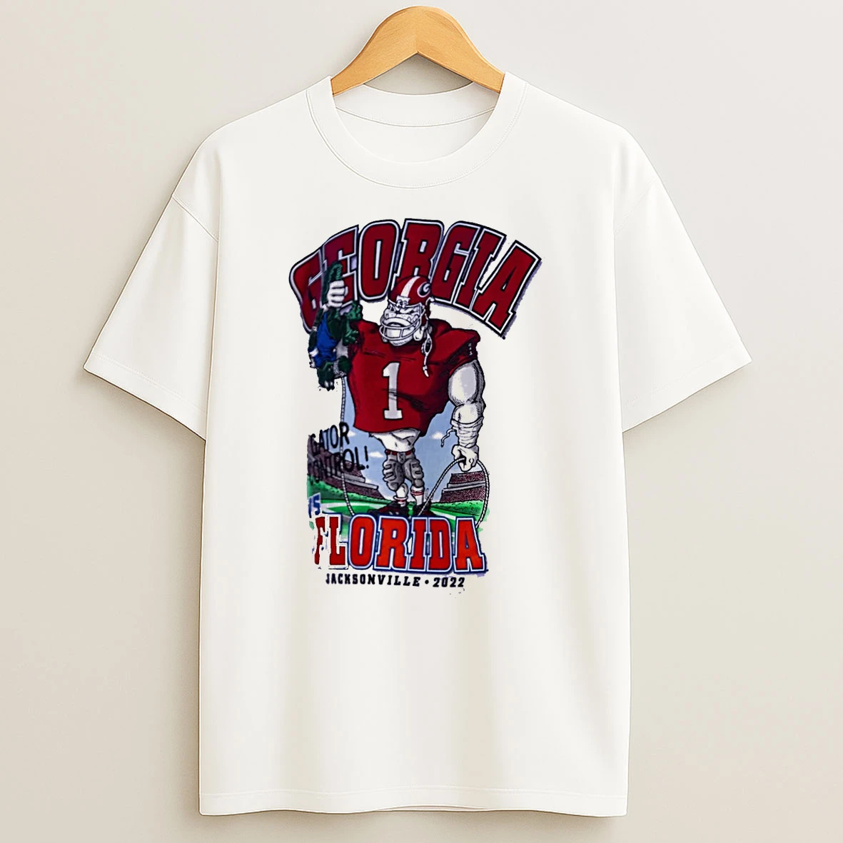 Georgia Bulldogs Vs Florida Gators Jacksonville 2022 Gator Control Mascot Shirts