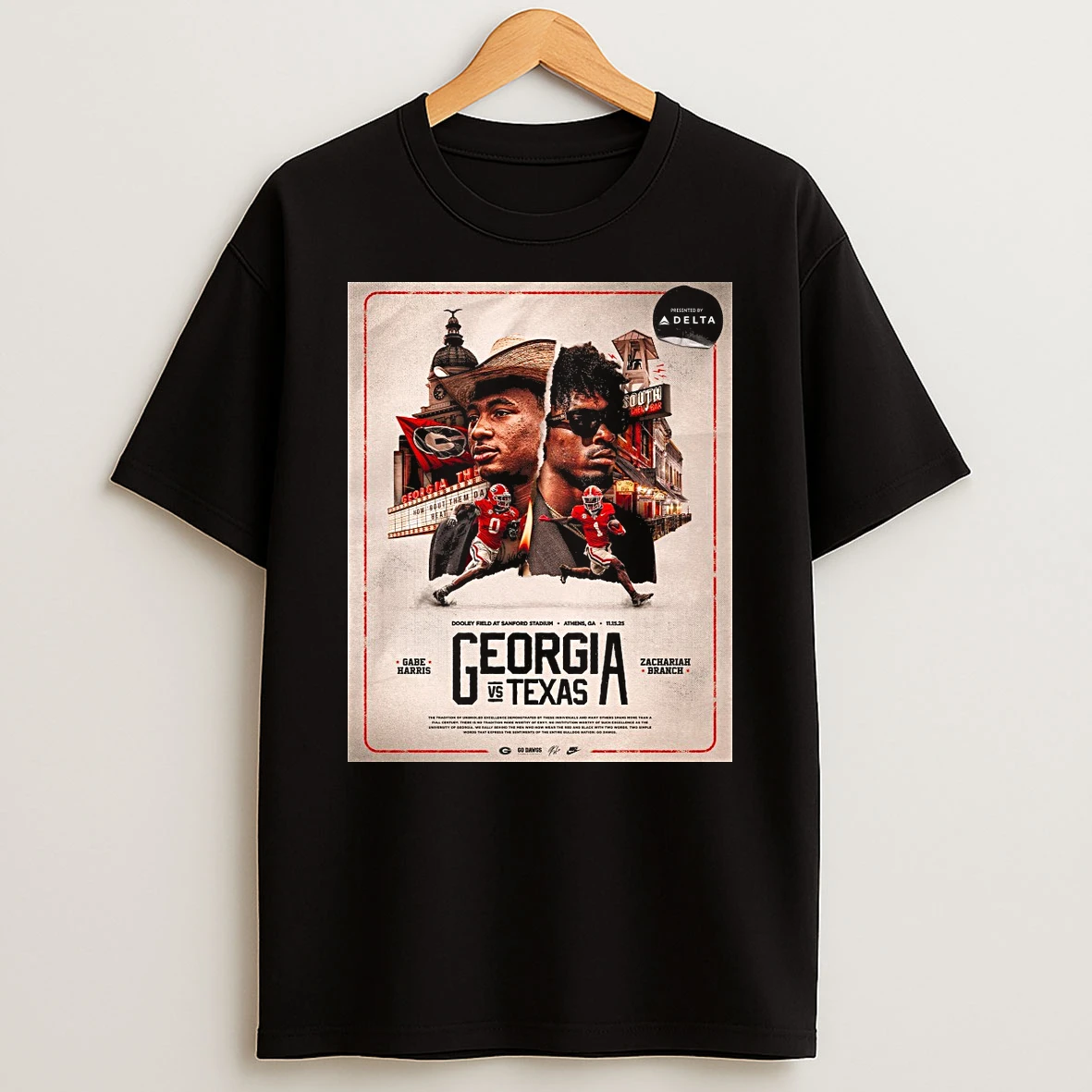 Georgia Bulldogs Vs Texas Longhorns At Dooley Field At Sanford Stadium Athens Ga On November 15 2025 Shirts