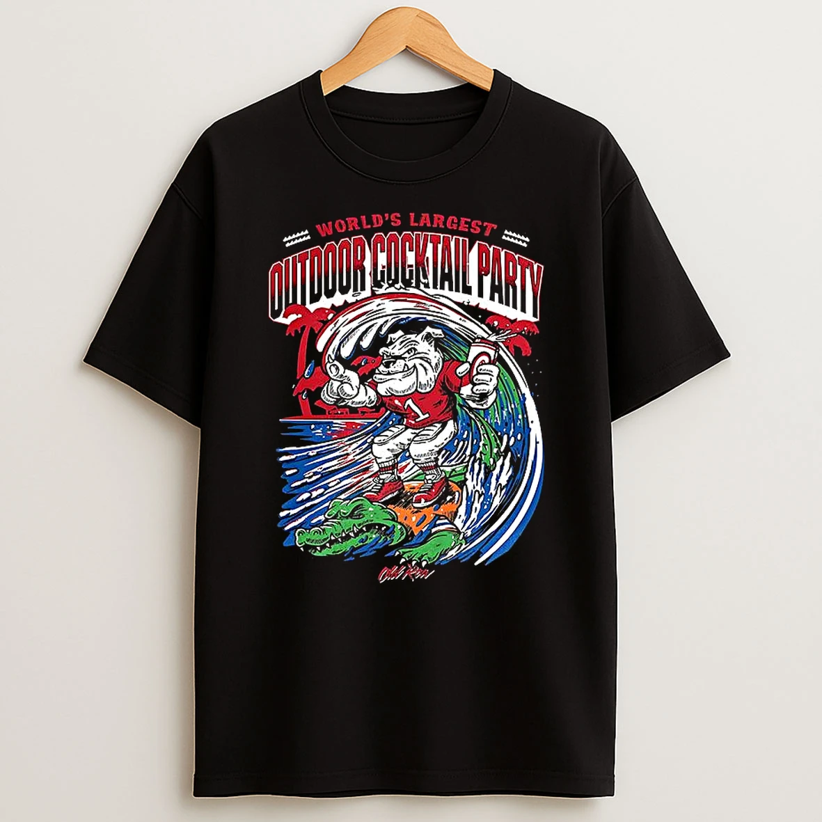 Georgia Bulldogs Vs Florida Gators Worlds Largest Outdoor Cocktail Party Mascot Shirts