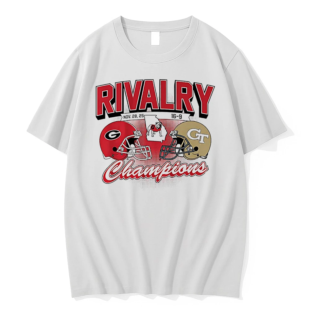 Georgia Bulldogs Vs Georgia Tech Yellow Jackets Rivalry Champions 2025 Shirts