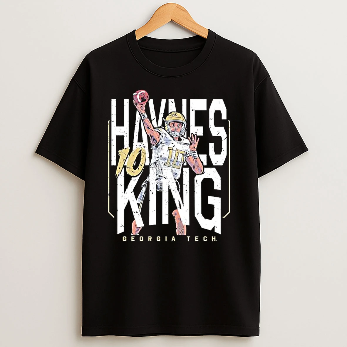 Georgia Tech 10 Haynes King Football Breakthrough T Shirts