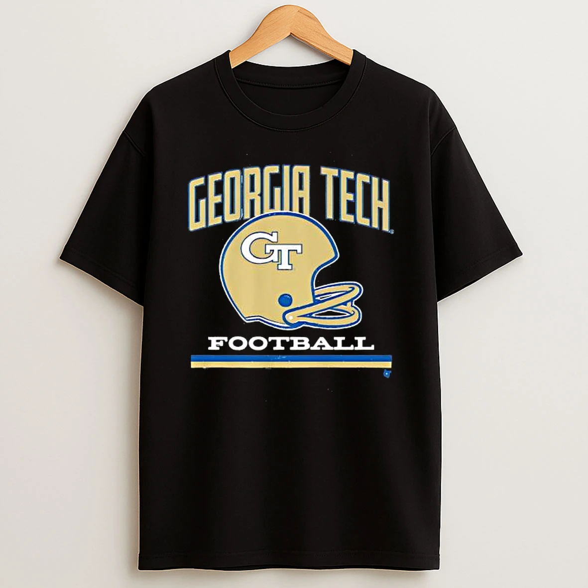 Georgia Tech Football Helmet Grid Logo Shirts
