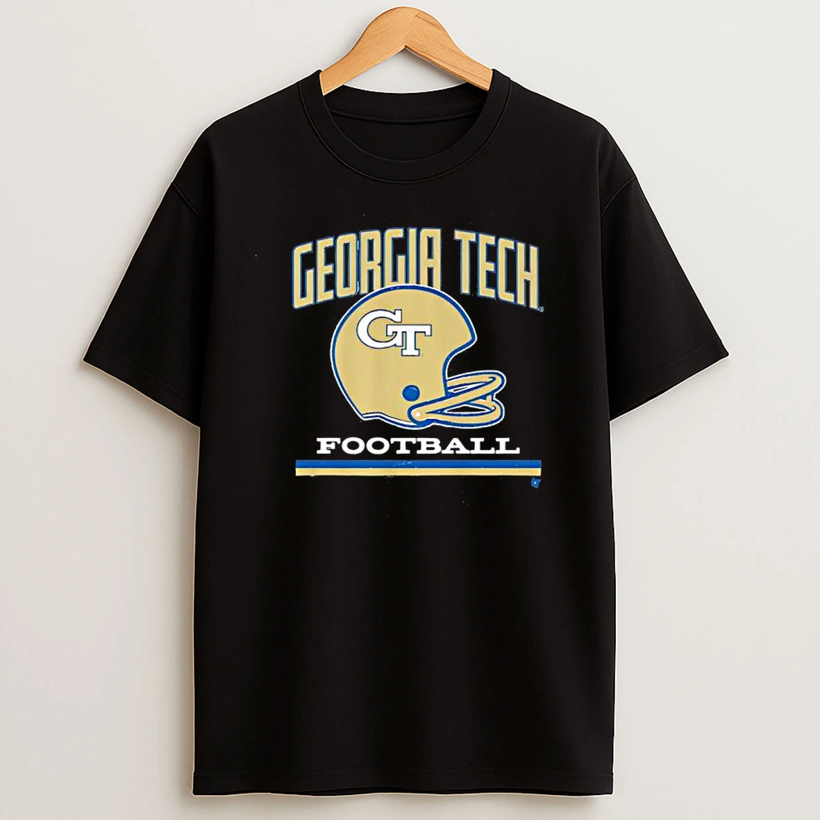 Georgia Tech Football Helmet Grid Logo T Shirts