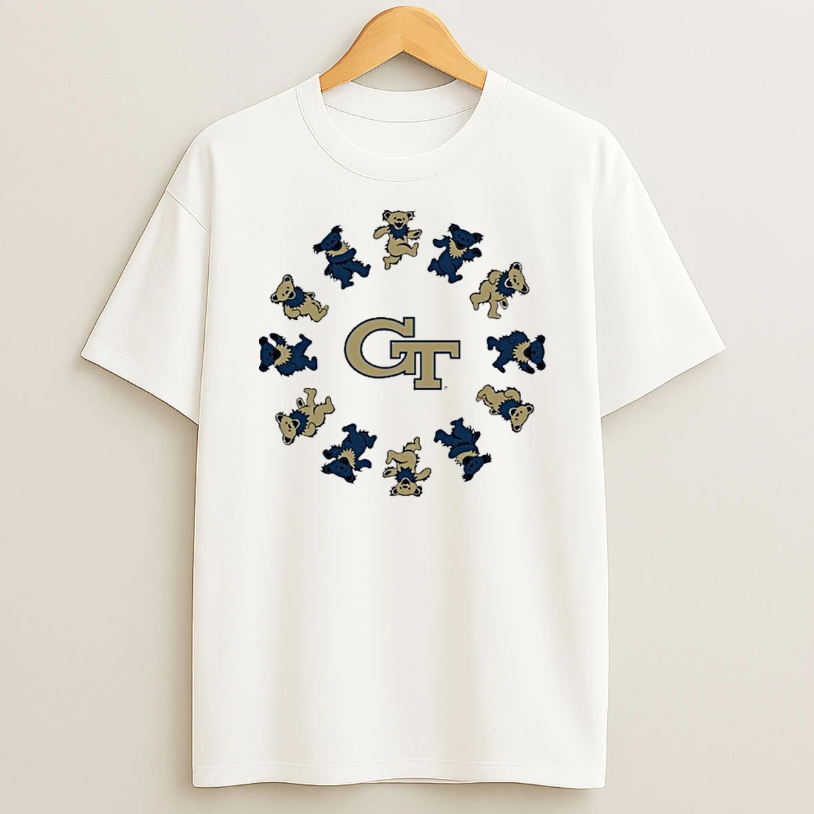 Georgia Tech Football X Grateful Dead Circle Bears Shirts