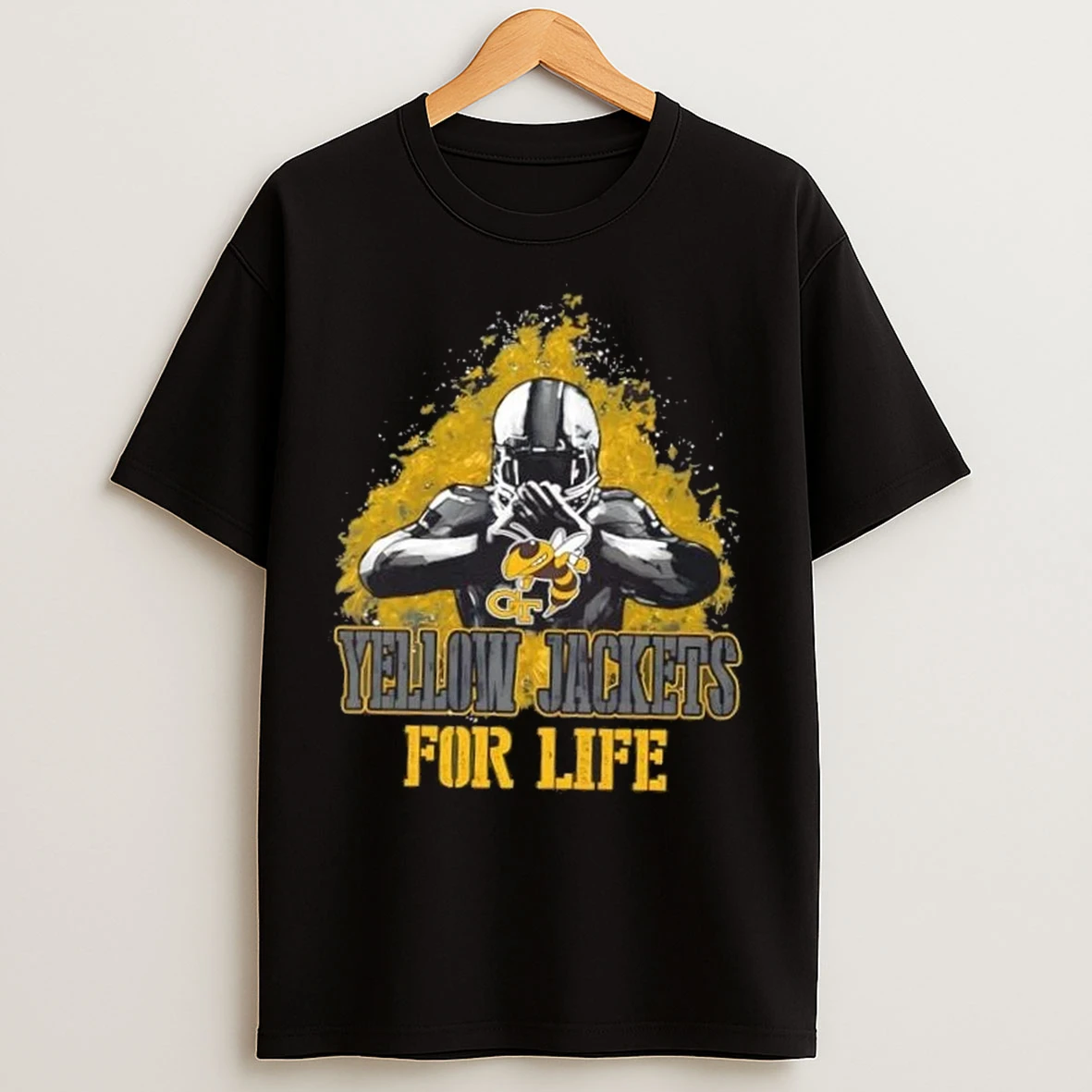 Georgia Tech Yellow Jackets Football For Life T Shirts