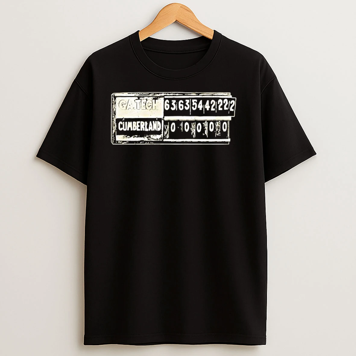 Georgia Tech Yellow Jackets Score Vs Cumberland T Shirts