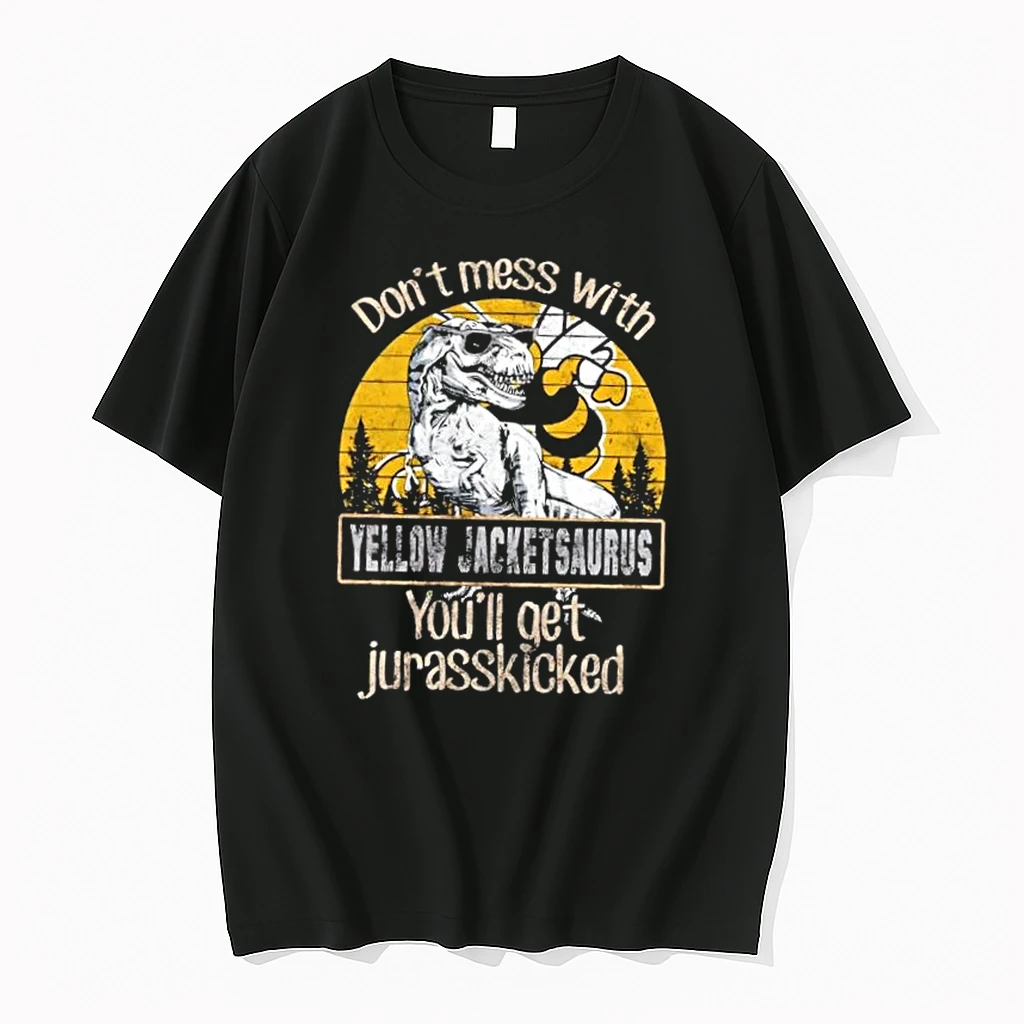Georgia Tech Yellow Jackets Dont Mess With Yellow Jacketsaurus Youll Get Jurasskicked Shirts