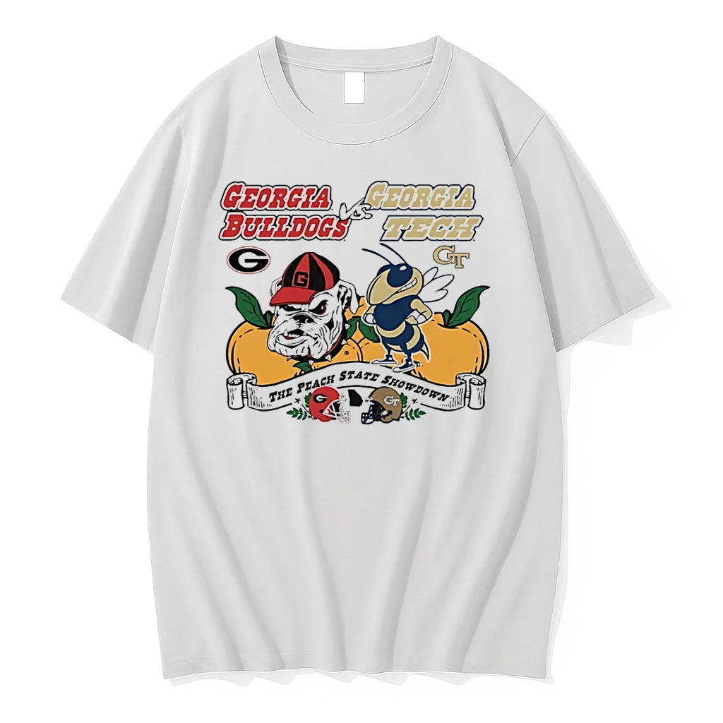 Georgia Tech Yellow Jackets Vs Georgia Bulldogs The Peach State Showdown Shirts