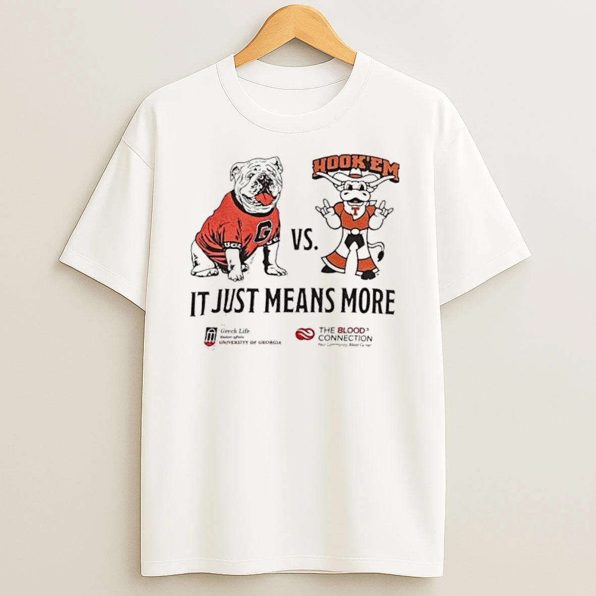 Georgia Vs Texas 2025 It Just Means More Mascot Shirts