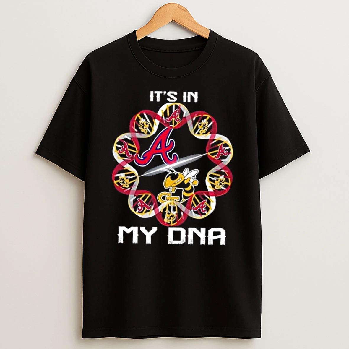 Georgia City Sports Atlanta Braves X Georgia Tech Yellow Jackets Its In My Dna Shirts