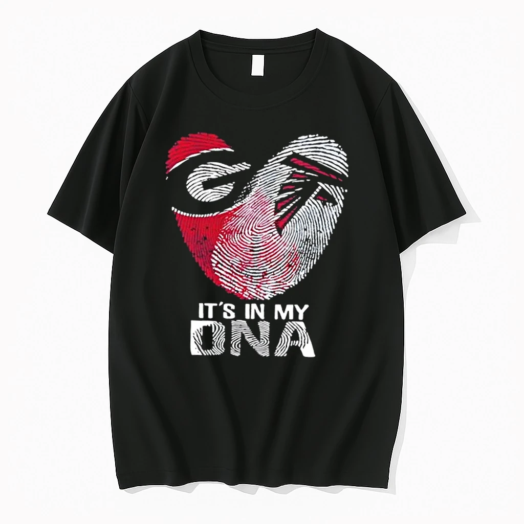 Georgia City Sports Bulldogs X Atlanta Falcons Its In My Dna Fingerprint Heart Shirts