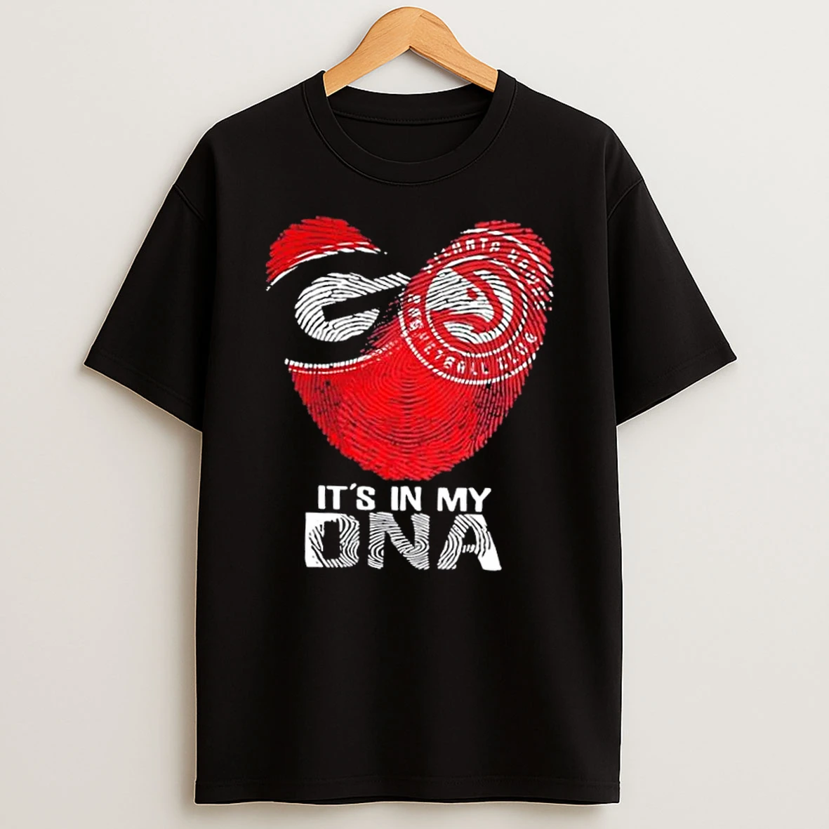 Georgia City Sports Bulldogs X Atlanta Hawks Its In My Dna Fingerprint Heart Shirts
