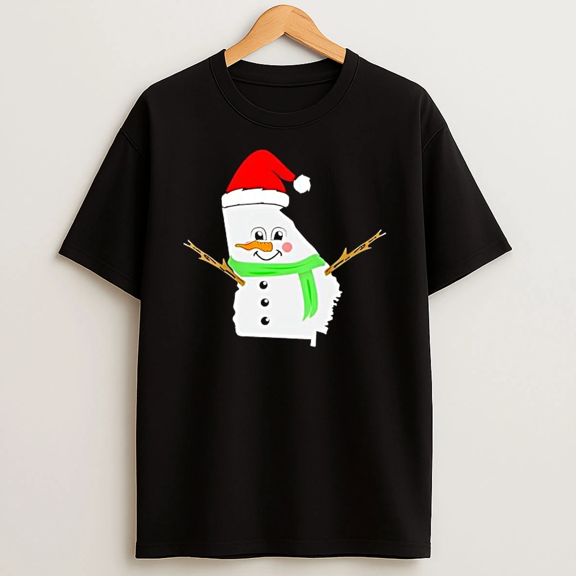 Georgia Snowman Map Christmas Shirts