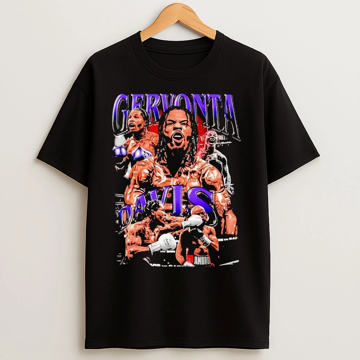 Gervonta Davis Picture Collage 2 Sided T Shirts