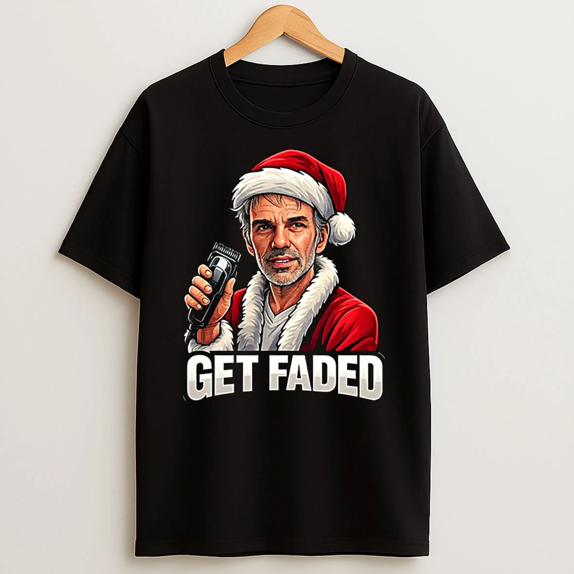 Get Faded Barber Christmas Holiday Shirts