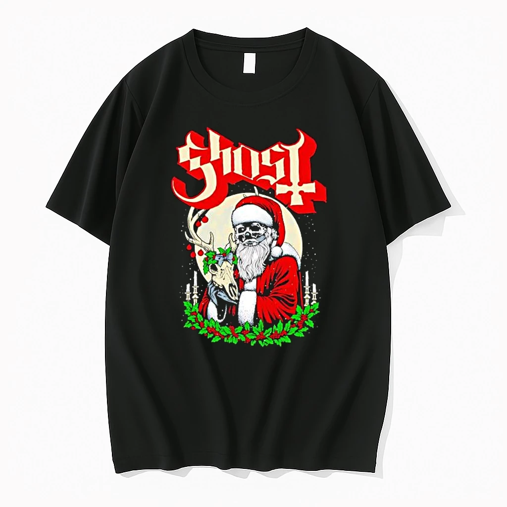 Ghost Father Christmas Santa Xmas Shirts