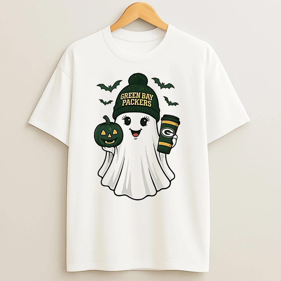 Ghost Green Bay Packers Halloween T Shirts