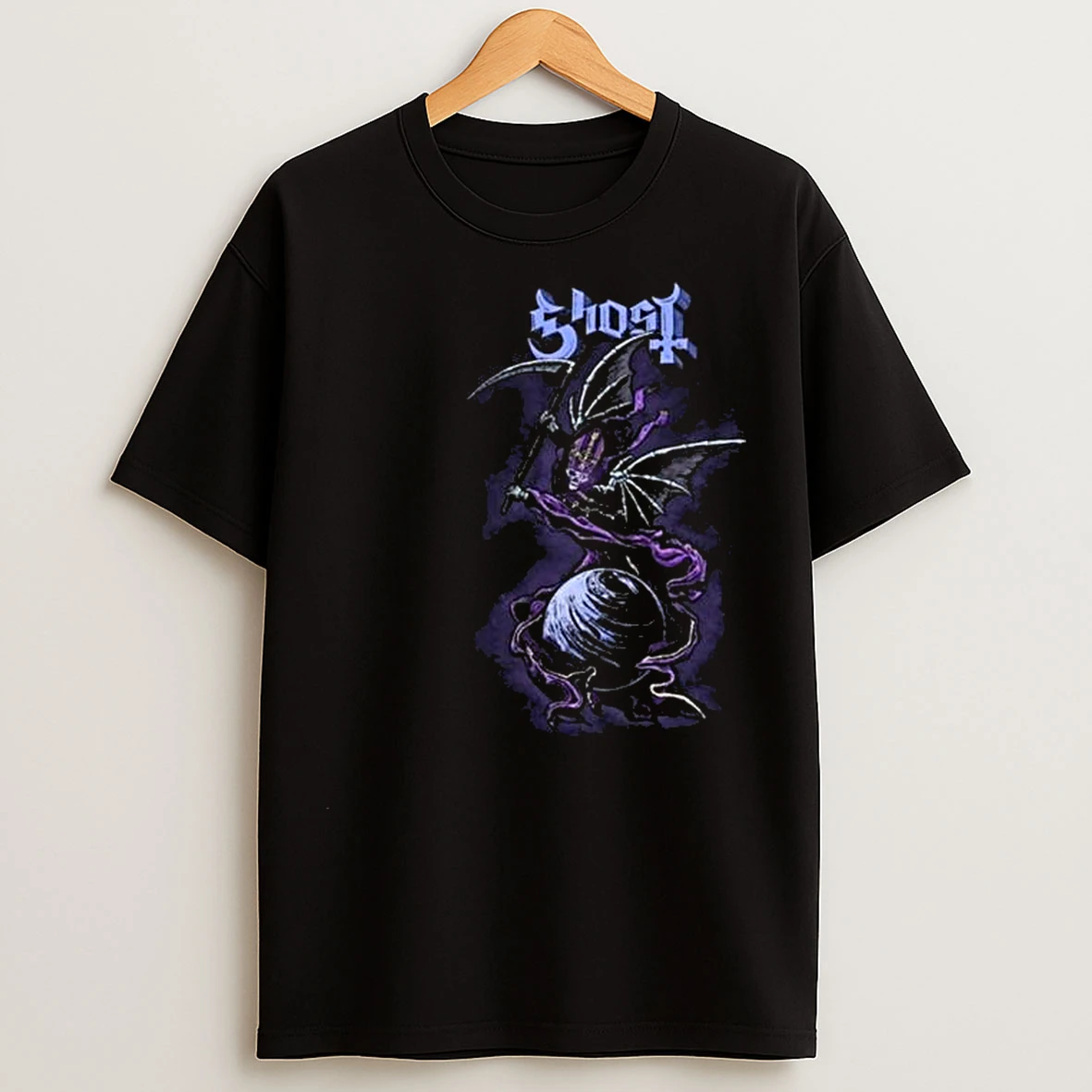 Ghost The Band Papa V Perpetua Circle Black T Shirts