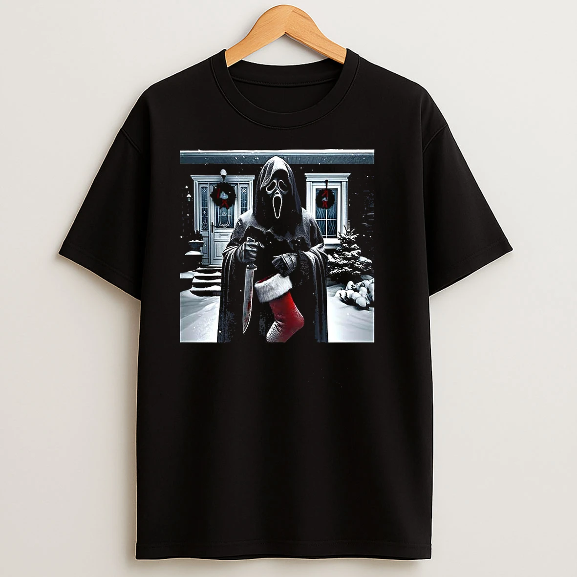 Ghostface Socks Celebrates Christmas T Shirts
