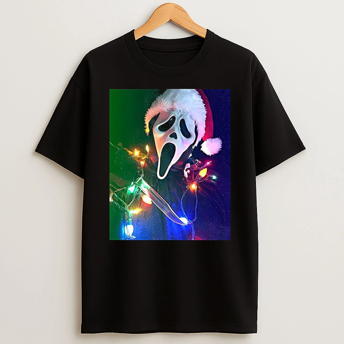 Ghostface String Lights Scream Christmas Shirts