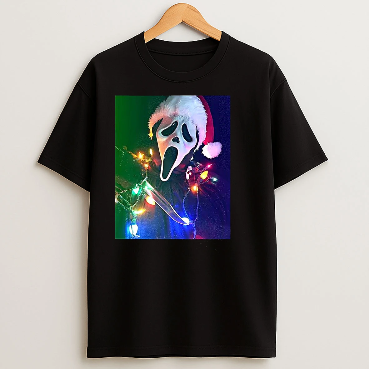 Ghostface String Lights Scream Christmas T Shirts
