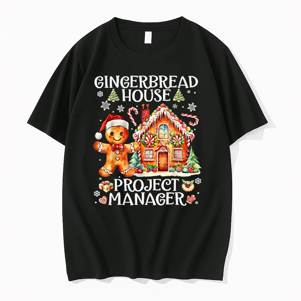 Gingerbread House Project Manager Decorating Baking Xmas Christmas Shirts