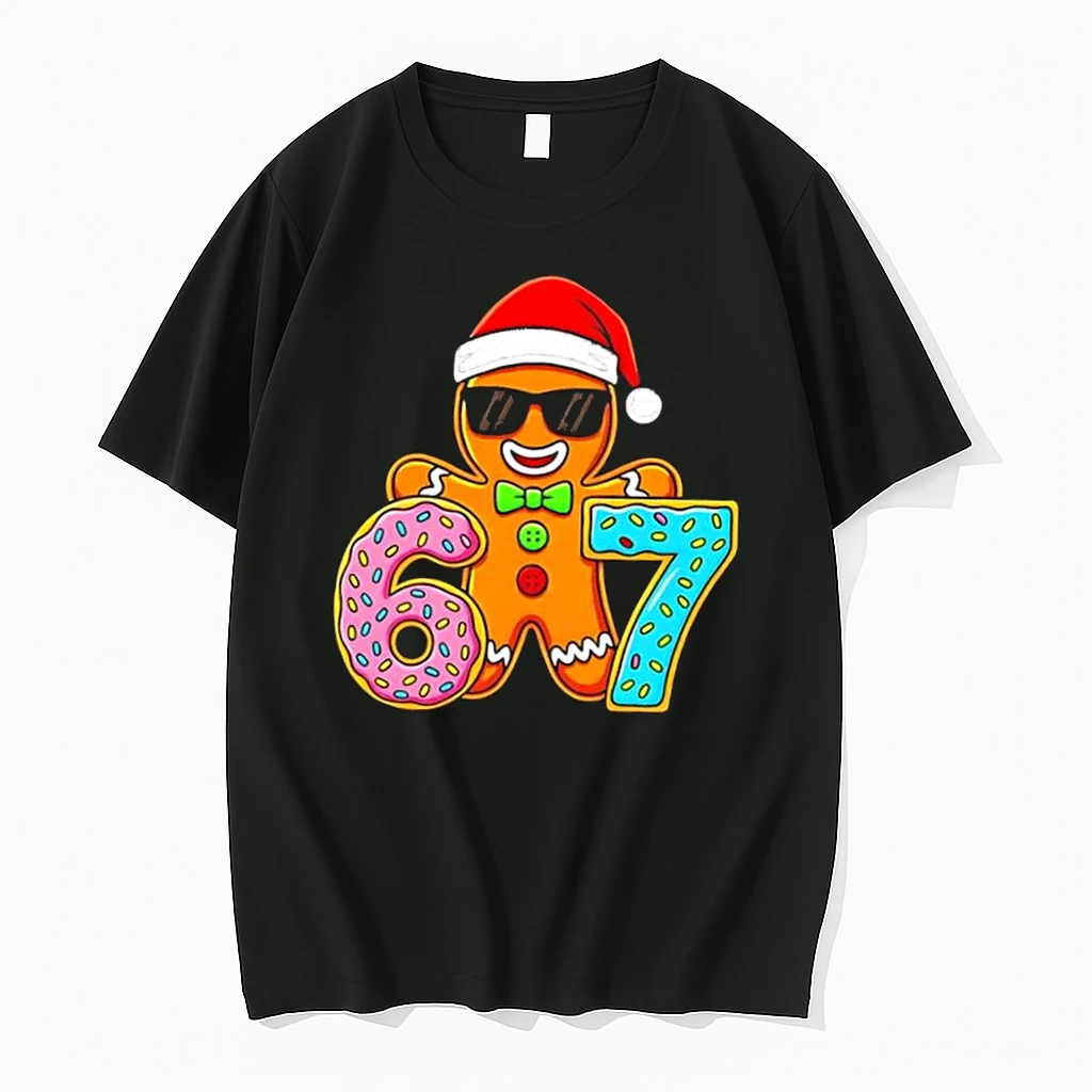 Gingerbread Six Seven 67 Ice Cream Christmas Shirts