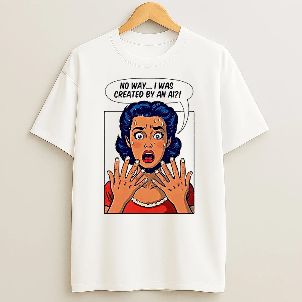 Girl No Way I Was Created By An Ai Shirts