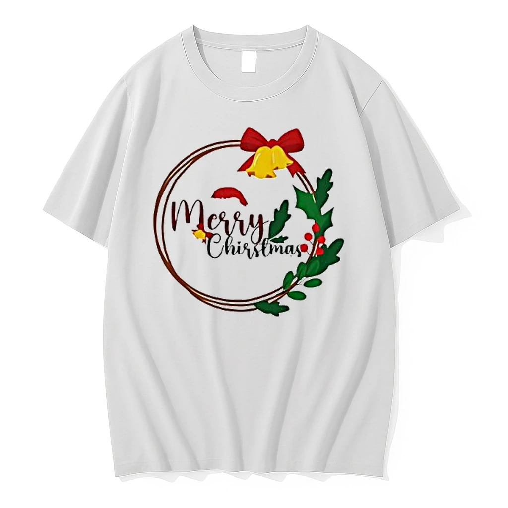 Girls Merry Christmas Wreath Shirts