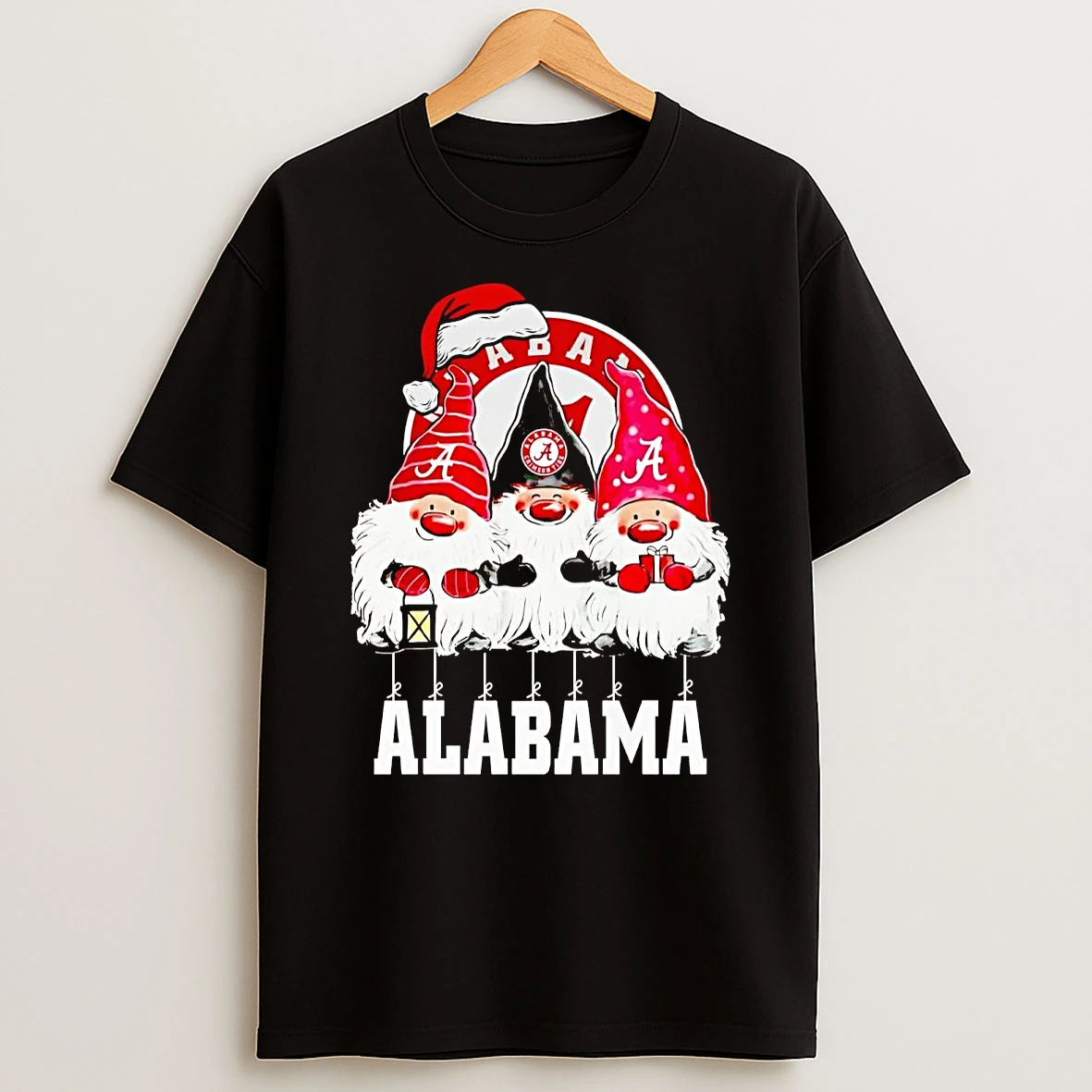 Gnomes Alabama Crimson Tide Merry Christmas Shirts