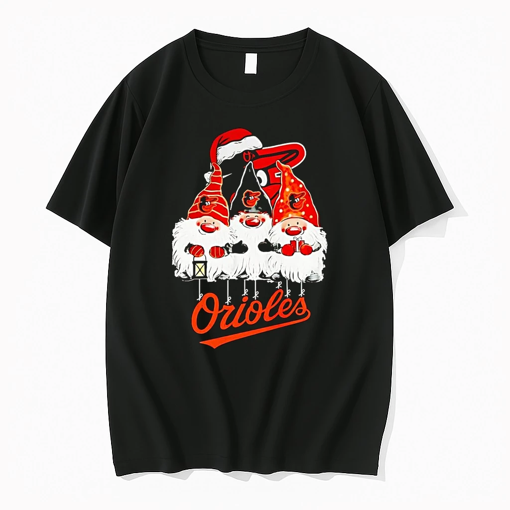 Gnomes Baltimore Orioles Merry Christmas Shirts