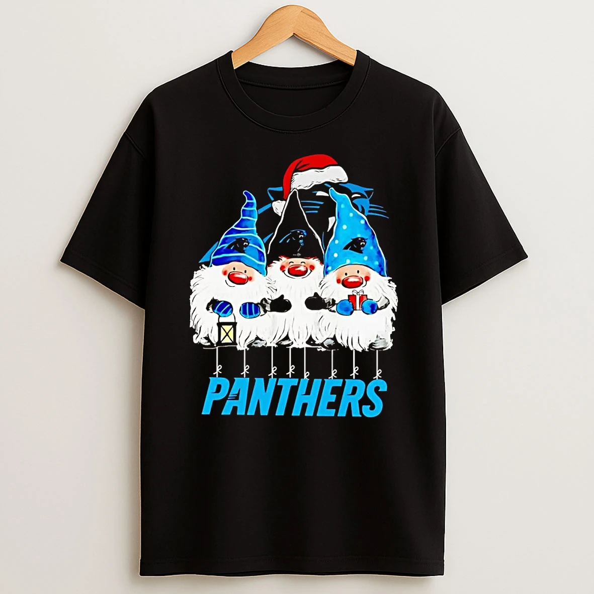 Gnomes Carolina Panthers Merry Christmas Shirts