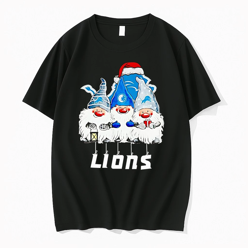 Gnomes Detroit Lions Merry Christmas Shirts