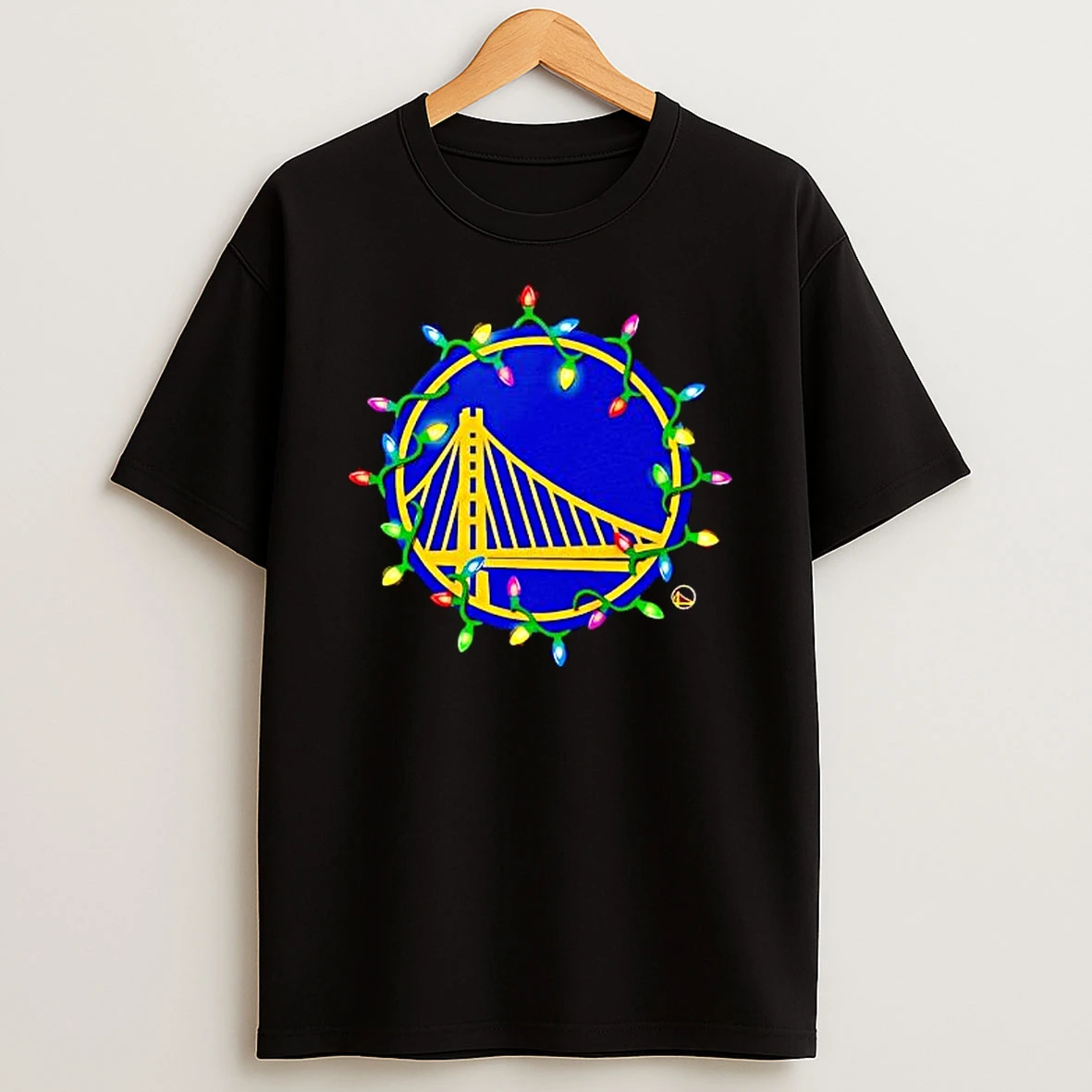 Golden State Warriors Logo Lights Merry Christmas Shirts