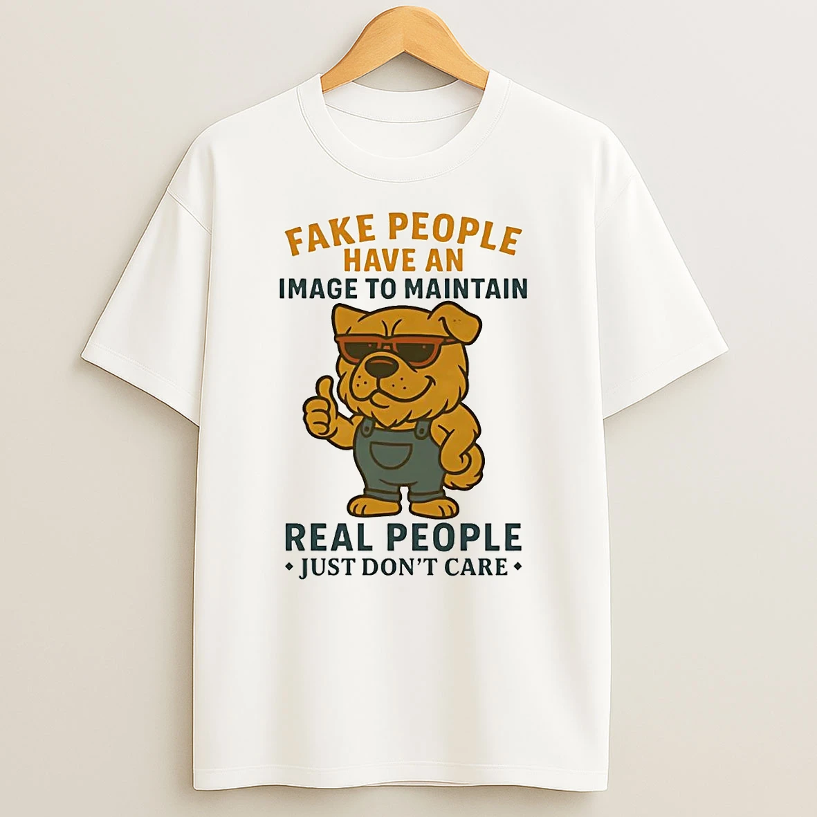 Golden Retriever Fake People Have An Image To Maintain Real People Shirts