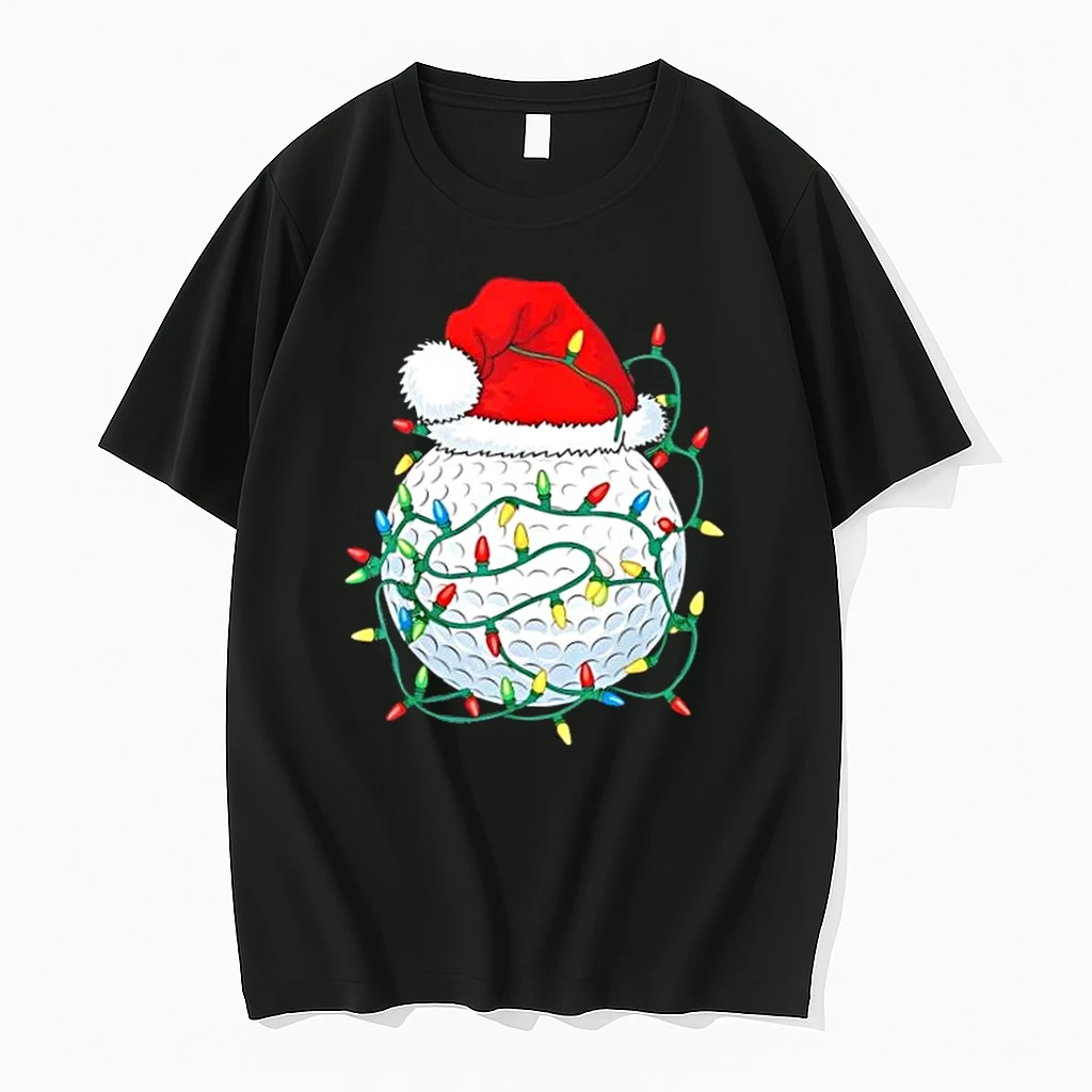 Golf Ball Santa Hat Christmas Shirts